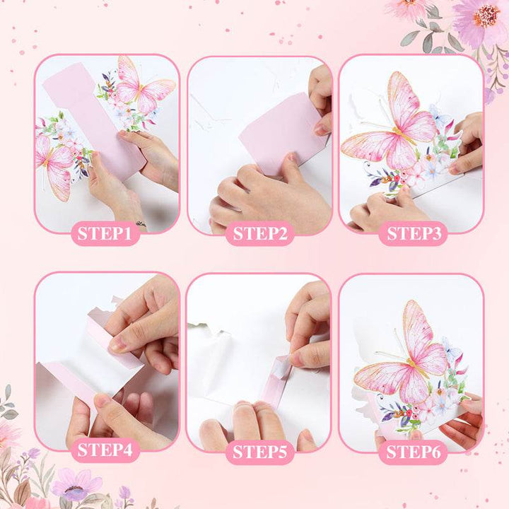 Butterfly Flower Boxes Butterfly Theme Birthday Party Decoration Adults Gift Boxes Wedding Birthday Baby Shower Party Supplies - ZEYTONCART