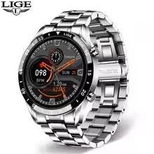 LIGE 2024 Smart Watch Men Full Circle Touch Screen Bluetooth Call Men Smartwatch Waterproof Sport Activity Fitness Watch+Box - ZEYTONCART