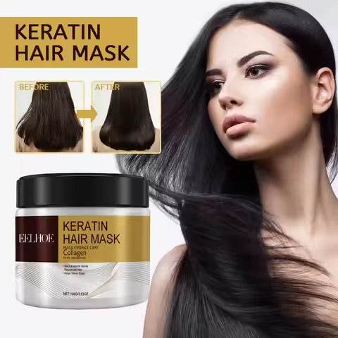 Collagen Hair Treatment Deep Repair Conditioning Argan Oil Collagen Hair Mask Essence Keratin Conditioner For Dry Damaged Hair - ZEYTONCART
