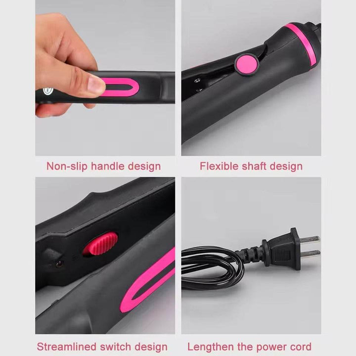 220V Professional Hair Straightener Dual-Use Curling Iron Hair Straightenrer PTC Heating Salon Hair Styling Tools Bangs Splint - ZEYTONCART