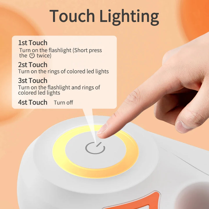 ROJECO 5M Automatic Dog Leash Retractable LED Luminous Leading Fashion Light Straps For Dog Puppy Pet Flexi Walking Running Lead - ZEYTONCART