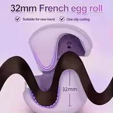 32mm Electric Curler Professional Egg Roll Curling Iron Ripple Lasting Shaper Quick Heat Deep Wave Creative Hair Styling Tool - ZEYTONCART