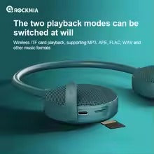 Rockmia Neck Speaker EBS-906 Bluetooth 5.0 Wearable Wireless TF Card Music Player For Home Outdoor Walking Ridding Cycling