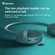 Rockmia Neck Speaker EBS-906 Bluetooth 5.0 Wearable Wireless TF Card Music Player For Home Outdoor Walking Ridding Cycling - ZEYTONCART