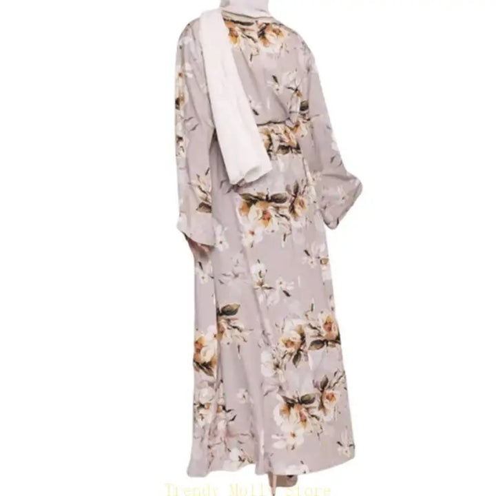 N5KB Ramadan Kaftan Dubai Abaya Turkey Muslim Hijab Dress Islam Caftan Marocain Dress Vestidos Eid Mubarak Robe Abayas - ZEYTONCART