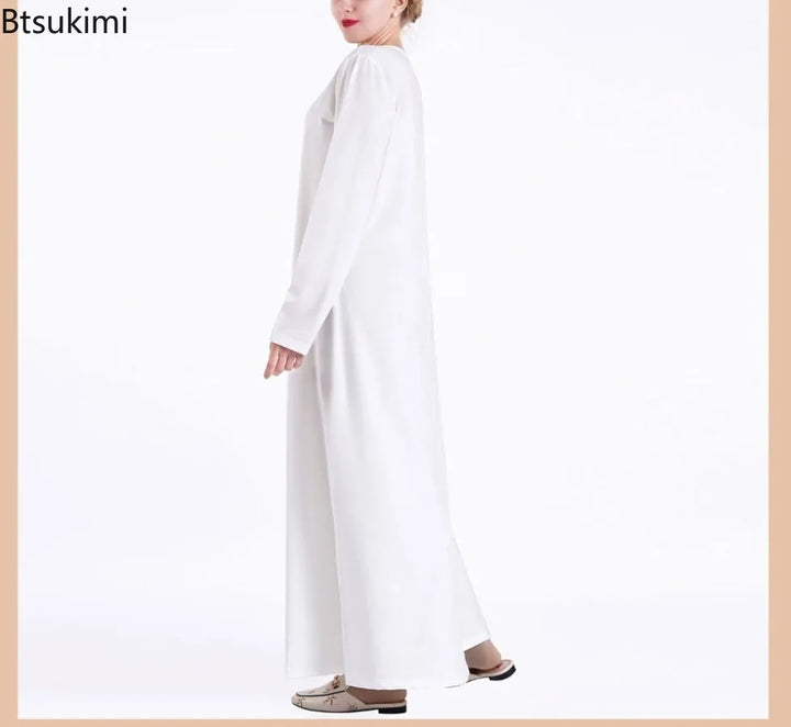 2025 New Black White Sequin Kimono Cardigan Abaya Dubai Luxury Muslim Kaftan Abayas for Women Turkish Islamic Clothing Outfit - ZEYTONCART