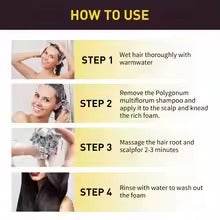2pcs Black Hair Colouring Shampoo Natural Herbal Essence 3 in 1 Colouring Shampoo Clean Dandruff Removing for Covering White - ZEYTONCART