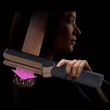 2 In 1 Hair Straightener In Copper Hair Dryer 106000rpm Wet to Dry Straightening with Air LCD Screen