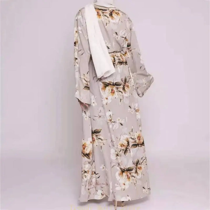 N5KB Ramadan Kaftan Dubai Abaya Turkey Muslim Hijab Dress Islam Caftan Marocain Dress Vestidos Eid Mubarak Robe Abayas - ZEYTONCART