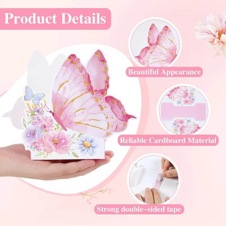 Butterfly Flower Boxes Butterfly Theme Birthday Party Decoration Adults Gift Boxes Wedding Birthday Baby Shower Party Supplies - ZEYTONCART