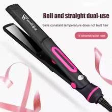 220V Professional Hair Straightener Dual-Use Curling Iron Hair Straightenrer PTC Heating Salon Hair Styling Tools Bangs Splint - ZEYTONCART
