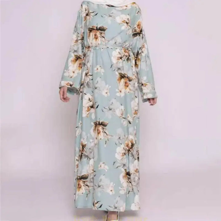 N5KB Ramadan Kaftan Dubai Abaya Turkey Muslim Hijab Dress Islam Caftan Marocain Dress Vestidos Eid Mubarak Robe Abayas - ZEYTONCART