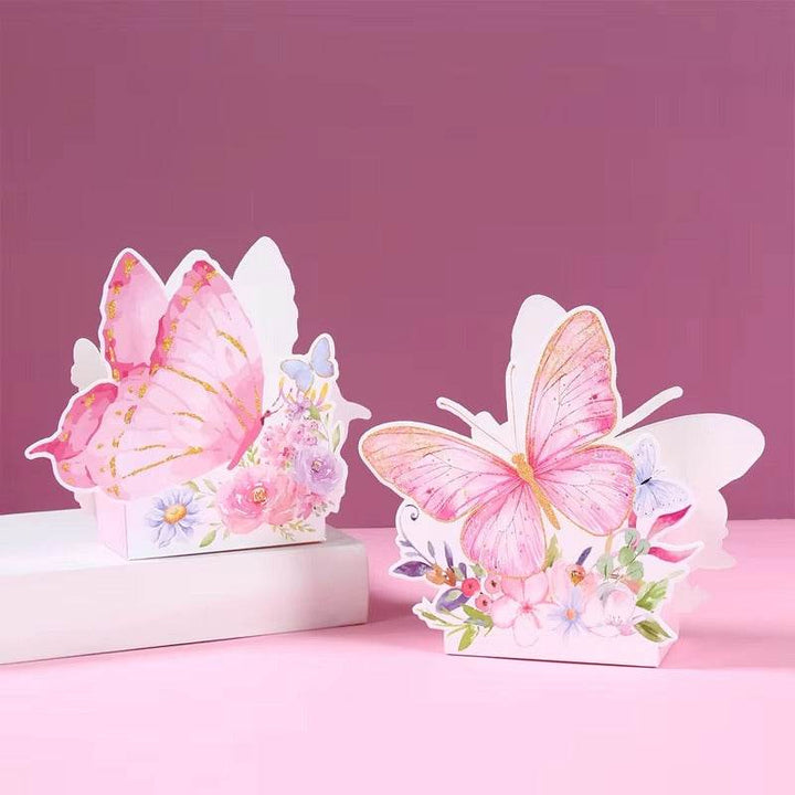 Butterfly Flower Boxes Butterfly Theme Birthday Party Decoration Adults Gift Boxes Wedding Birthday Baby Shower Party Supplies - ZEYTONCART