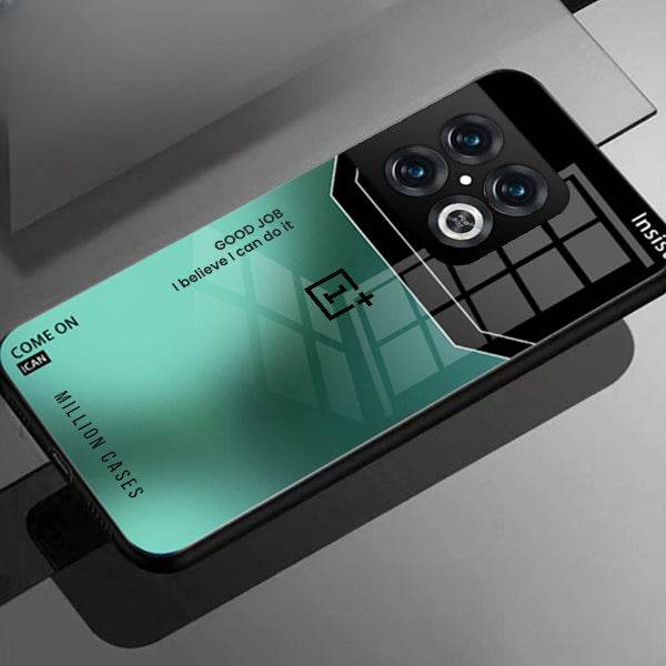 Shiny Glossy Ultra Slim Phone Case – Glass Back + TPU Edges | Wireless Charging Supported- OnePlus - ZEYTONCART