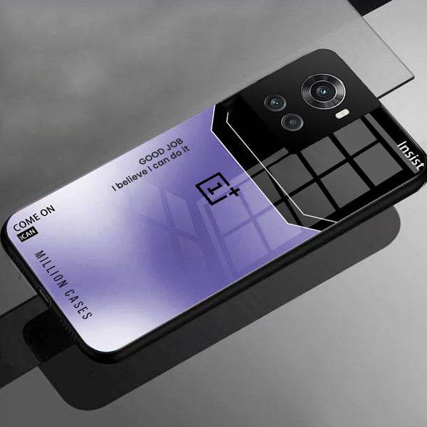 Shiny Glossy Ultra Slim Phone Case – Glass Back + TPU Edges | Wireless Charging Supported- OnePlus - ZEYTONCART