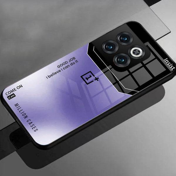 Shiny Glossy Ultra Slim Phone Case – Glass Back + TPU Edges | Wireless Charging Supported- OnePlus - ZEYTONCART
