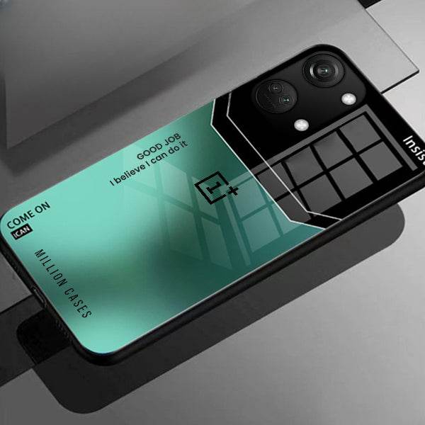 Shiny Glossy Ultra Slim Phone Case – Glass Back + TPU Edges | Wireless Charging Supported- OnePlus - ZEYTONCART