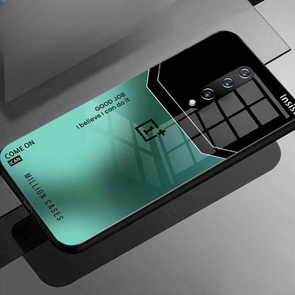 Shiny Glossy Ultra Slim Phone Case – Glass Back + TPU Edges | Wireless Charging Supported- OnePlus - ZEYTONCART