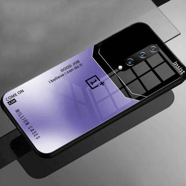 Shiny Glossy Ultra Slim Phone Case – Glass Back + TPU Edges | Wireless Charging Supported- OnePlus - ZEYTONCART