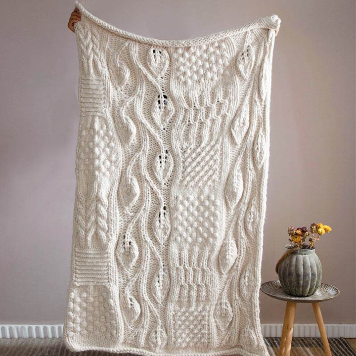 Hand-woven Thick Wool Blankets Sofa Towels And Blankets Upholstered And Photographed Blankets - ZEYTONCART