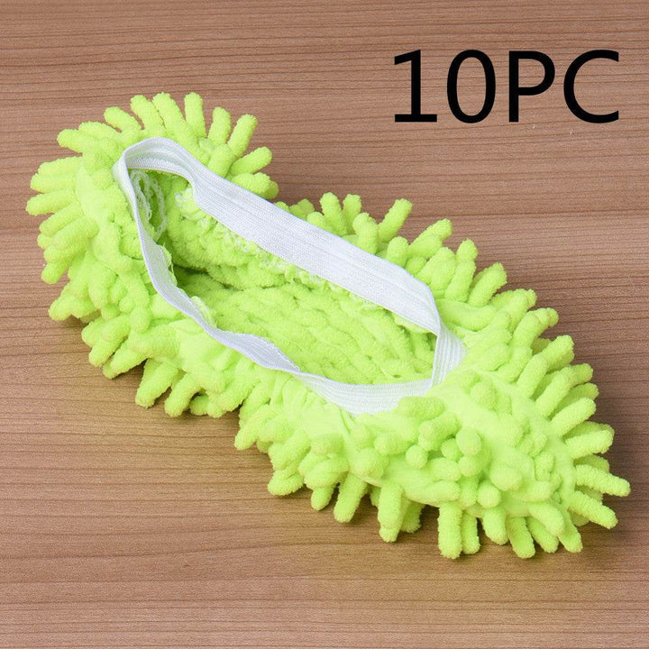 2pcs Set Multifunctional Chenille Micro Fiber Slipper Shoe Covers Clean Slippers Lazy Drag Shoe Mop Caps Household CleanTools - ZEYTONCART