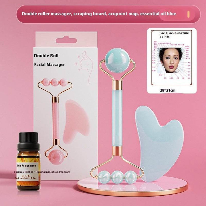 Facial Eye Scraping Massage Jade Roller - ZEYTONCART