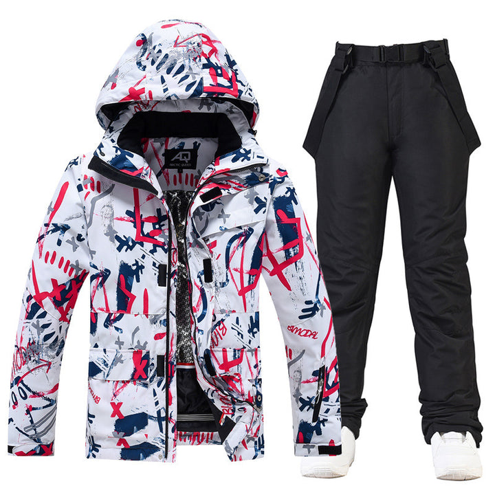 Ski Suit Women's And Men's Suit Winter Windproof And Water-repellent - ZEYTONCART