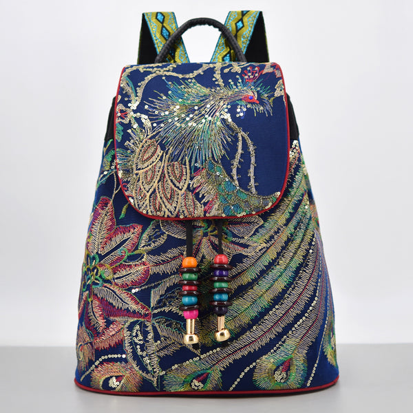 Fashion Women's Canvas Bucket Backpack - ZEYTONCART