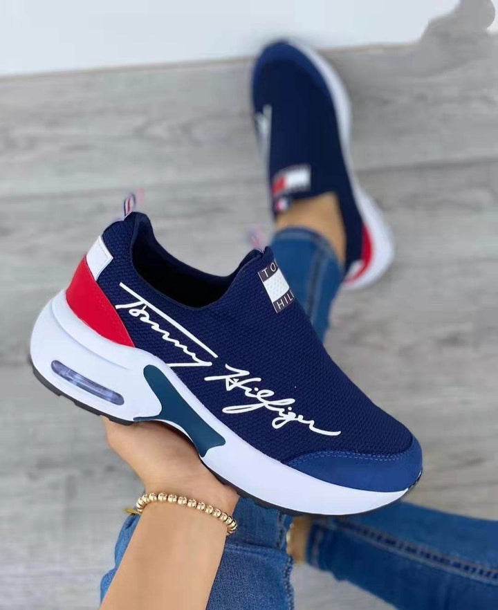 Air Cushion Lazy Dad Shoes Slip-on Sneakers For Women - ZEYTONCART