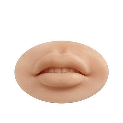 Tattoo Embroidery Practice Leather Lip Full Lips Pieces Three-dimensional Silicone Simulation Semi-permanent Novice Grain Lip Floating Lip Solid Mold - ZEYTONCART