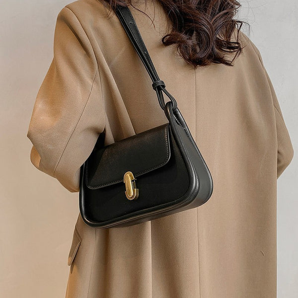 Women's Fashion Solid Color Crossbody Bag - ZEYTONCART