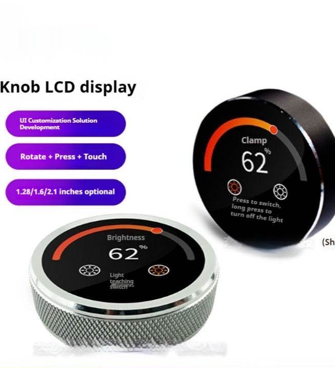 Knob Screen Round Display Small Household Appliances Central Control Audio Aluminum Alloy - ZEYTONCART