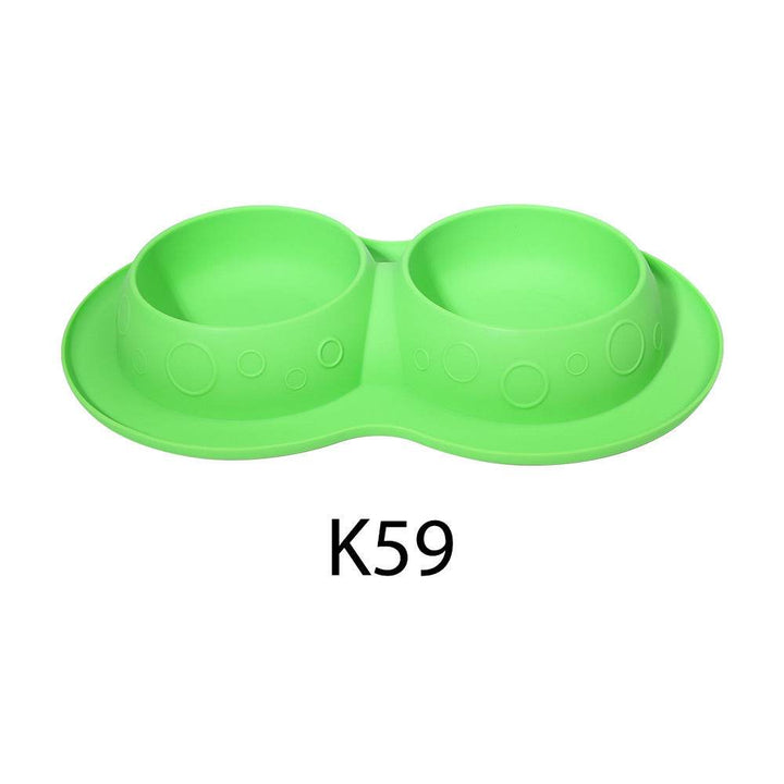 Pet Supplies Custom Non Slip Waterproof Silicone Water Food 2 In 1 Mat Pad Pet Bowls & Feeders - ZEYTONCART