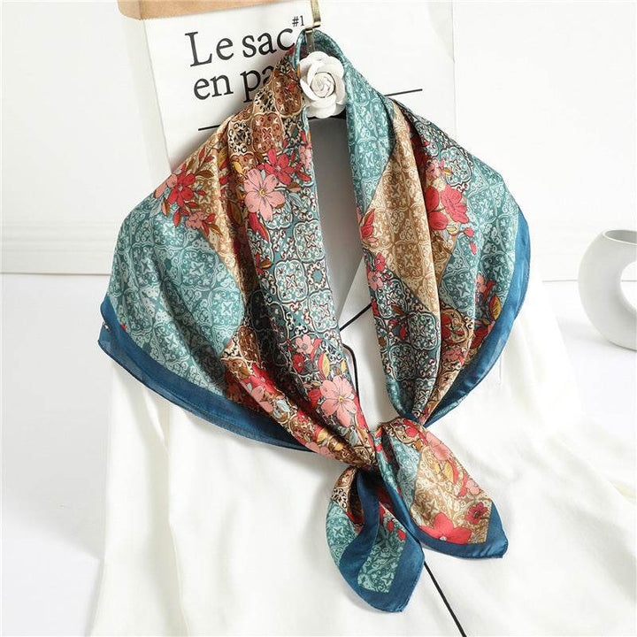 Fashion Silk Scarves Female Printing Hijab - ZEYTONCART