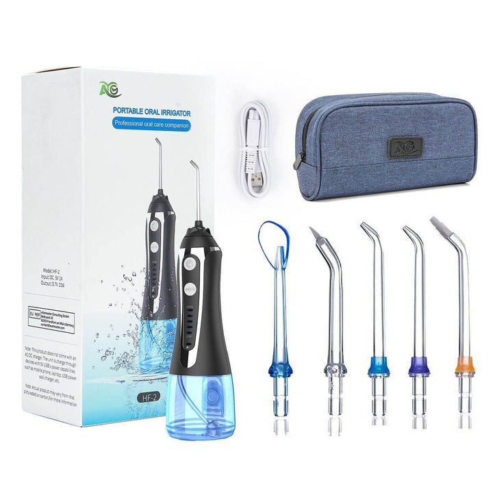 AG Portable Oral Irrigator Usb Rechargeable Water Flosser De - ZEYTONCART