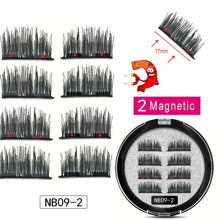 Man-made Fiber Segmented Magnetic  Eyelashes - ZEYTONCART