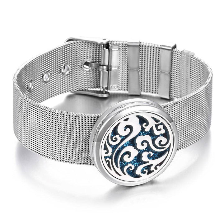 Stainless Steel Aromatherapy Bracelet Perfume Diffuser - ZEYTONCART
