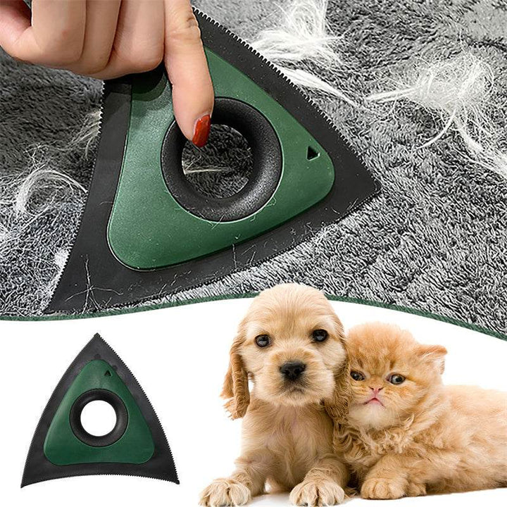 Triangle Electrostatic Dog Hair Cleaner Carpet Scraper Pet Hair Cleaner Animal Hair Brush Cat Hair Remover Brush Pet Supplies - ZEYTONCART