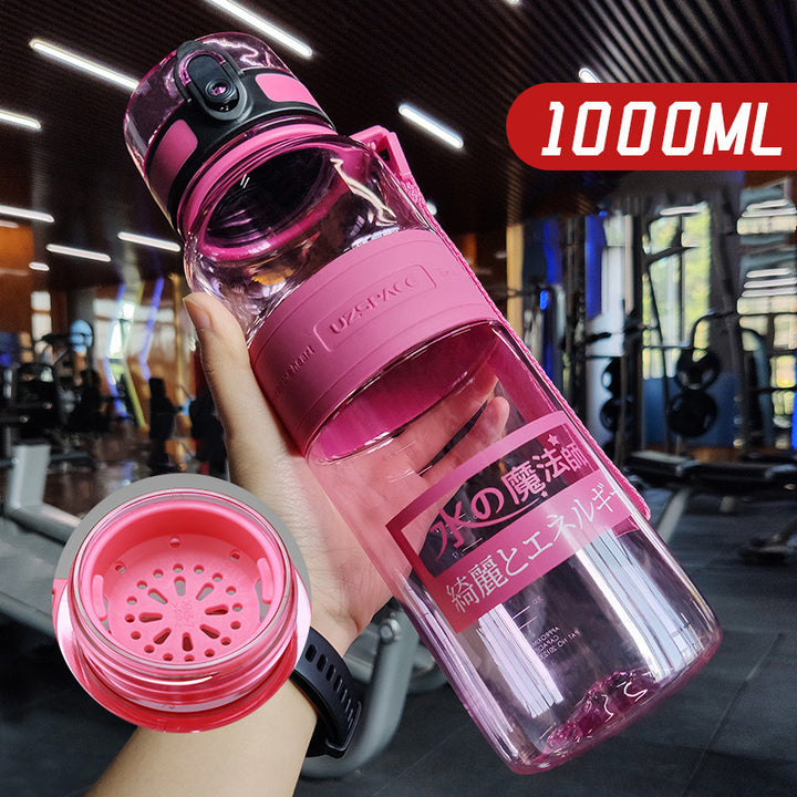 Large Capacity Sports Water Cup Portable Fitness Plastic Large Water Bottle - ZEYTONCART