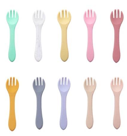 Food Grade Baby Feeding Tableware Silicone Fork - ZEYTONCART