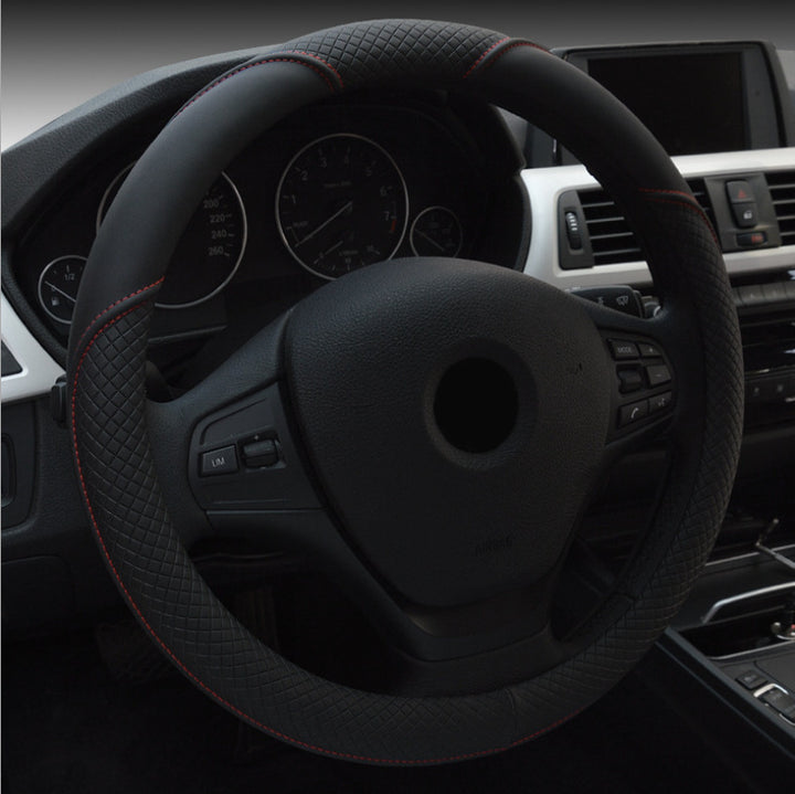 New Four Seasons Four Seasons Universal Ice Silk Non-Slip Car Steering Wheel Cover Braid Interior Car Accessories - ZEYTONCART