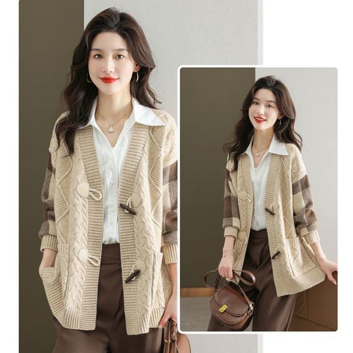 Women's Mid-length Knitted Cardigan Autumn And Winter - ZEYTONCART