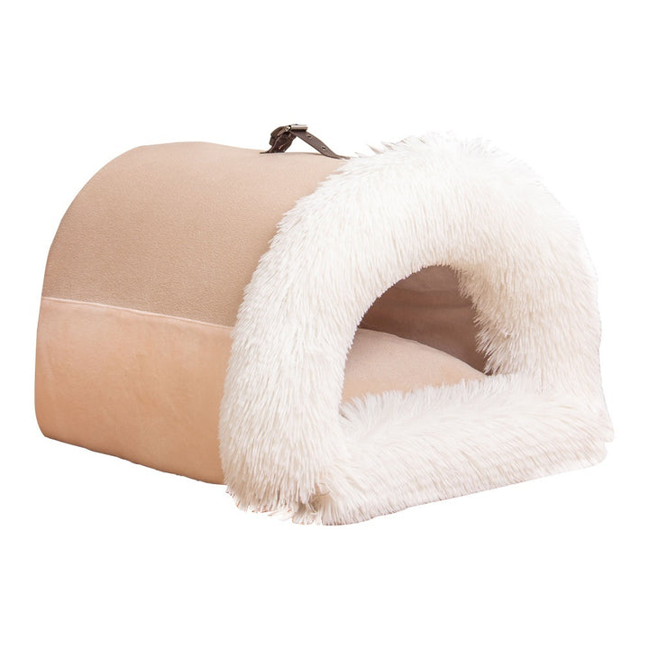 New Splice Portable Pet Nest Portable Autumn And Winter Warm Dog Nest Moisture-proof Long Fur Cat Nest Cross Border Pet Nest - ZEYTONCART
