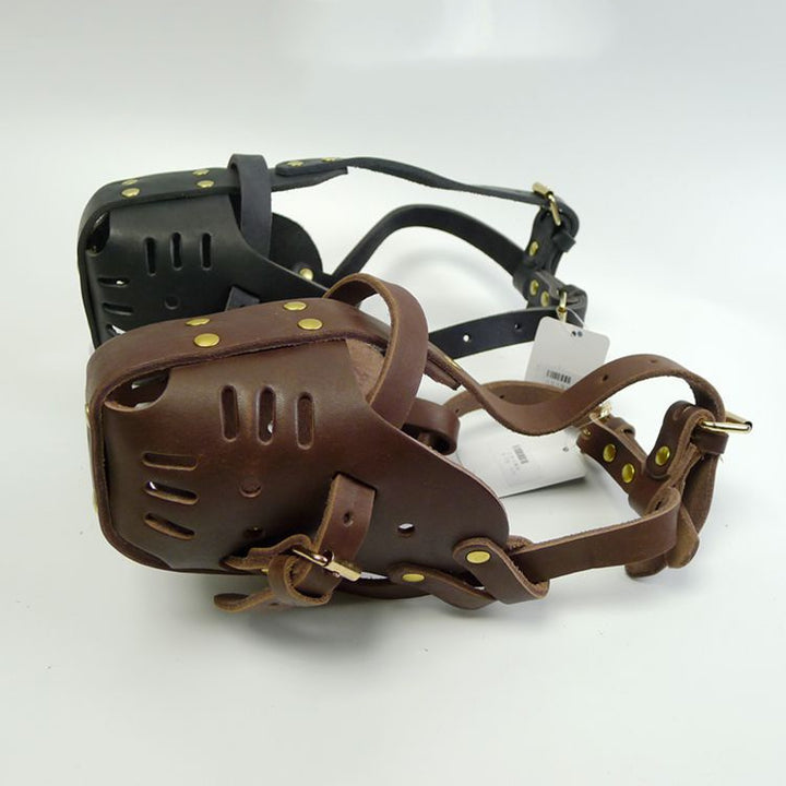 Cowhide Dog Muzzle Medium And Large Dog Horse Dog - ZEYTONCART