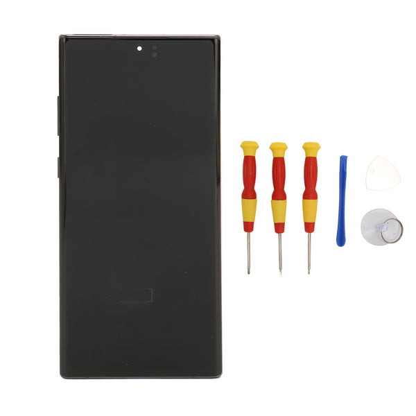 Organic LED Screen Digitizer Assembly with Frame Repair Tools for Galaxy Note 10 Plus Mobile Screen Repair Replacement Accessories