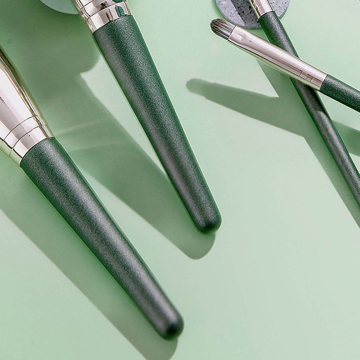 Green Cloud 14 Makeup Brushes Suit - ZEYTONCART