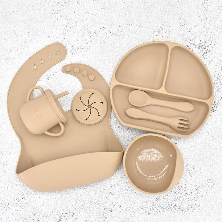 Food Grade Silicone Feeding Cutlery Set Children's Dinner Plate - ZEYTONCART