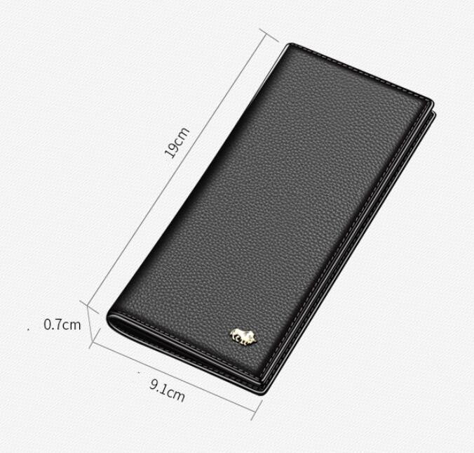 American Bison Wallet Mens Long Leather - ZEYTONCART