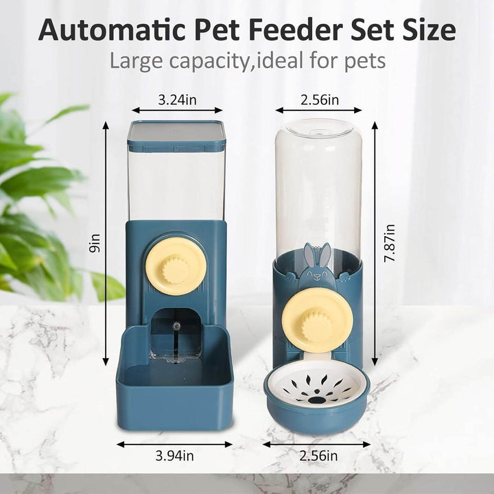 Hanging Automatic Food Water Dispenser Rabbit Feeders For Cages Automatic Pet Feeder For Rabbit Chinchilla Hedgehog Guinea Pig - ZEYTONCART