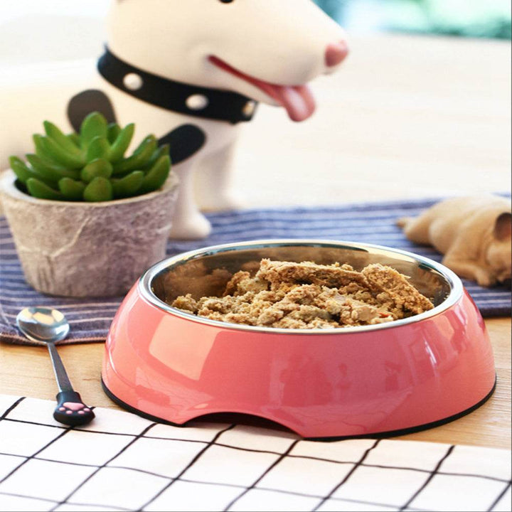 Dog Supplies Bowls Large Stainless Steel Food Bowls Pet Cat Bowls - ZEYTONCART